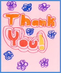 Children's thank you art